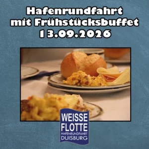 Hafenrundfahrt mit Frühstücksbuffet - 13.09.26